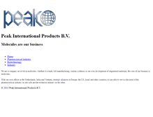 Tablet Screenshot of peak.nl