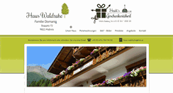 Desktop Screenshot of haus-waldruhe.peak.at