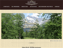 Tablet Screenshot of pension.edlinger.peak.at